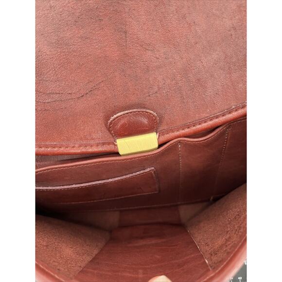 Coach Briefcase Vintage Morgan Cordovan Gloved Leather Messenger Laptop - Picture 9 of 12